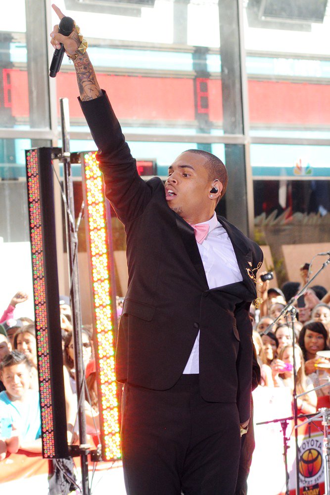 Chris Brown;<br>Chris Brown Performing Live as Part of The Today Show's Summer Concert Series
