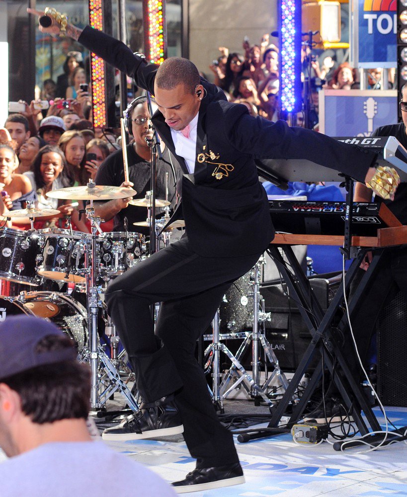 Chris Brown;<br>Chris Brown Performing Live as Part of The Today Show's Summer Concert Series