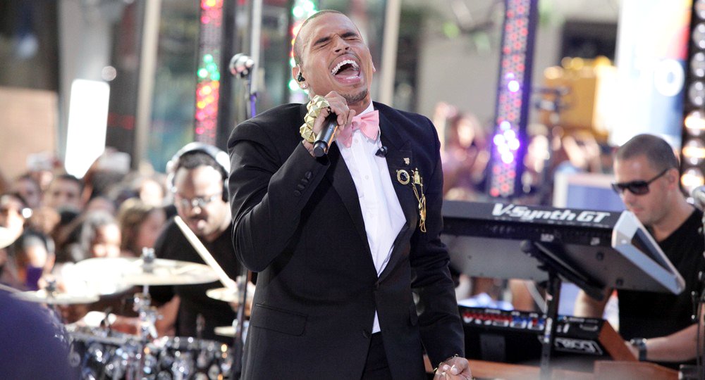 Chris Brown;<br>Chris Brown Performing Live as Part of The Today Show's Summer Concert Series