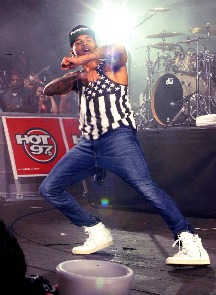 Chris Brown;<br>Chris Brown Performs at Hot 97 Summer Jam 2011
