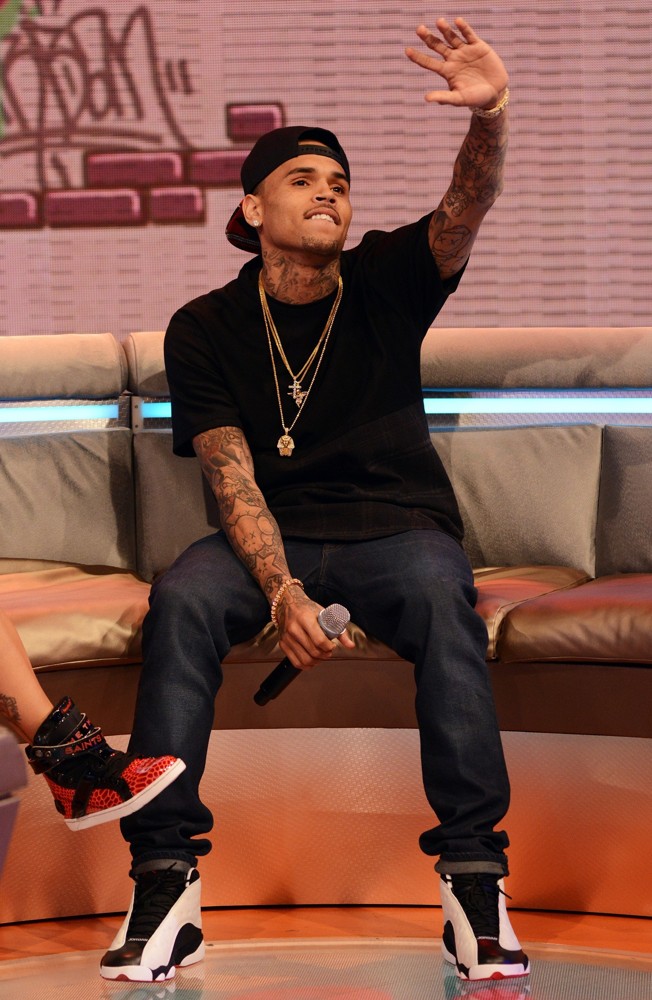 Chris Brown;<br>Chris Brown Appears on BET's 106 and Park to Promote His Single Fine China
