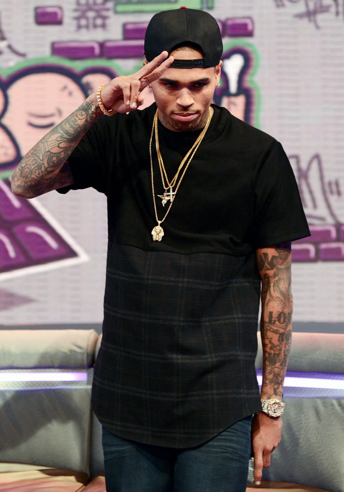 Chris Brown;<br>Chris Brown Appears on BET's 106 and Park to Promote His Single Fine China
