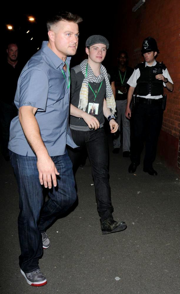 Chris Colfer;<br>Celebrities Arrive at O2 Shepherds Bush Empire Ahead of Beyonce's New Album Launch and Performance