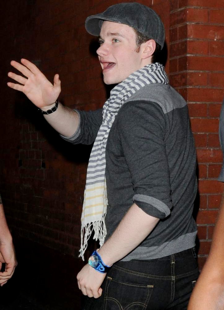 Chris Colfer;<br>Celebrities Arrive at O2 Shepherds Bush Empire Ahead of Beyonce's New Album Launch and Performance