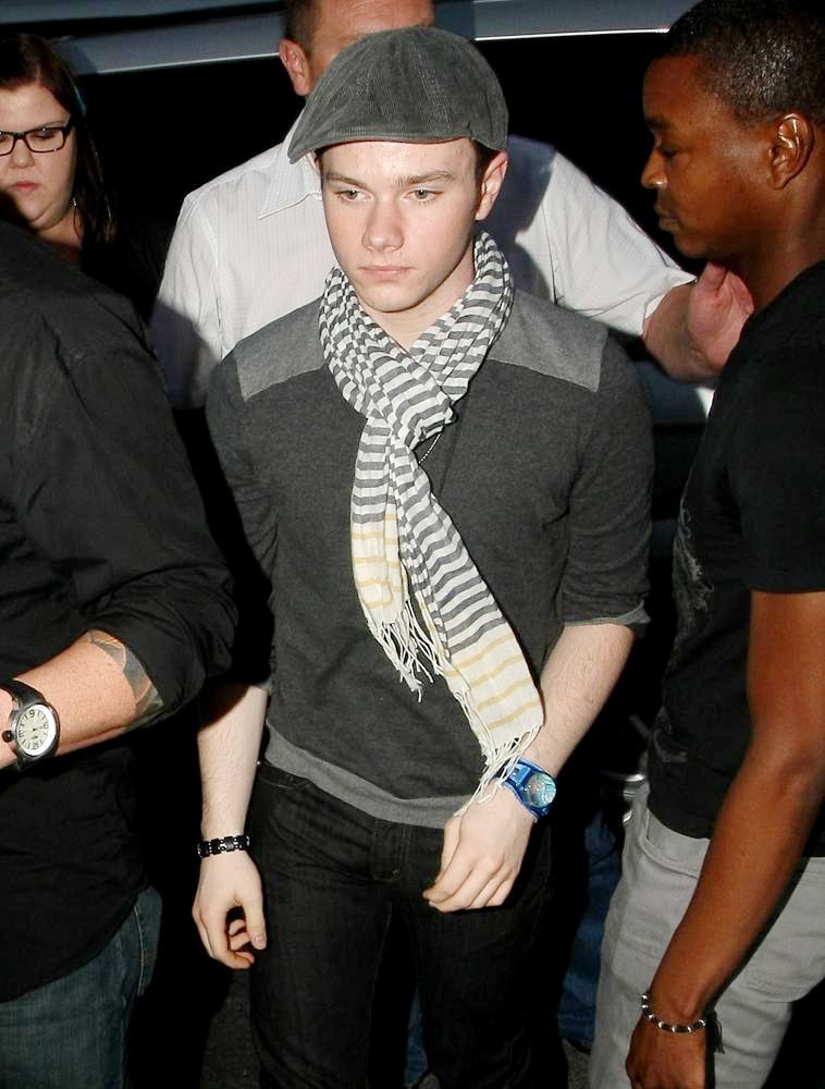 Chris Colfer;<br>Celebrities Arrive at O2 Shepherds Bush Empire Ahead of Beyonce's New Album Launch and Performance