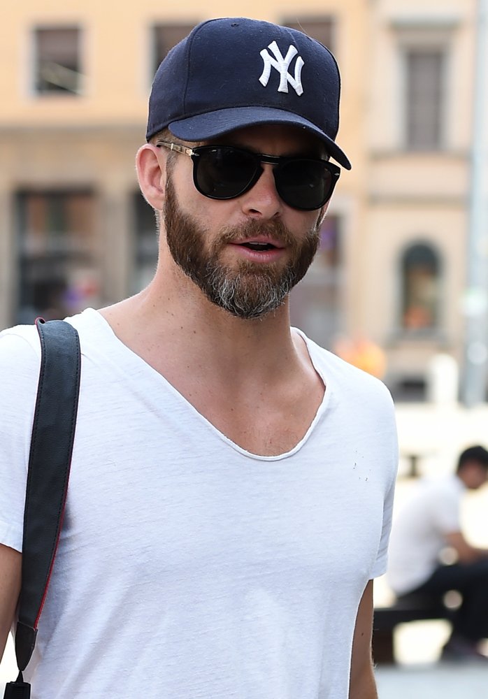 Chris Pine Visits The 15th Century Mural Painting