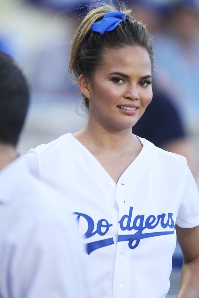 Celebrities Watch The Los Angeles Dodgers v Los Angeles Angels Baseball Game