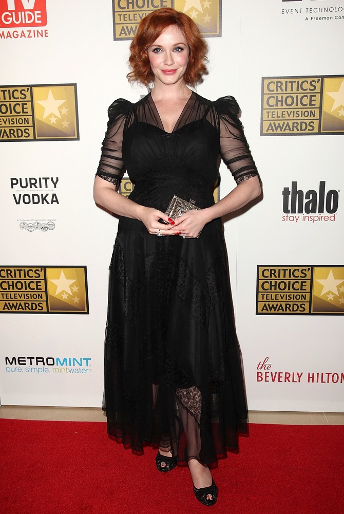 Christina Hendricks;<br>2012 Critics' Choice TV Awards - Arrivals