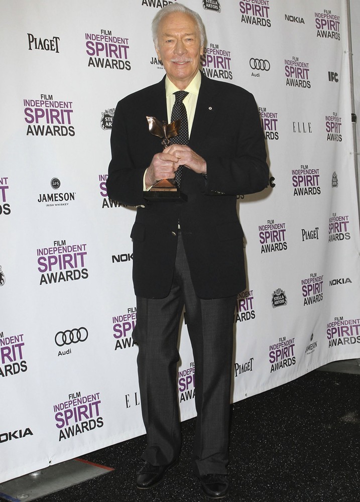 Christopher Plummer;<br>27th Annual Independent Spirit Awards - Press Room