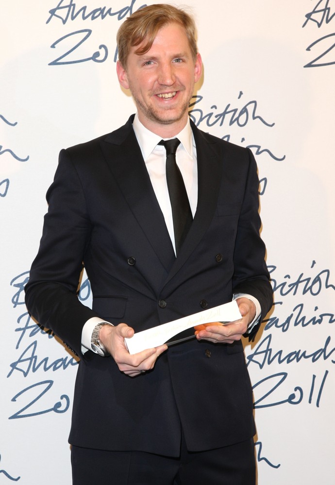 Christopher Raeburn;<br>British Fashion Awards 2011 - Press Room