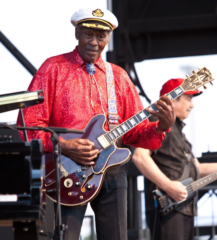 Chuck Berry;<br>Chuck Berry Performs During The Las Vegas Rockabilly Weekend