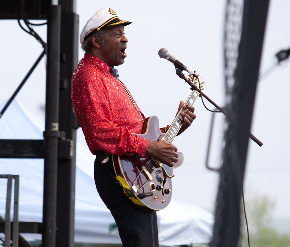 Chuck Berry;<br>Chuck Berry Performs During The Las Vegas Rockabilly Weekend
