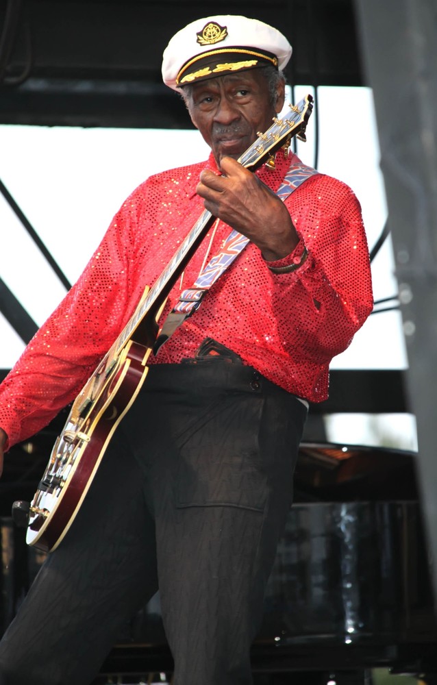 Chuck Berry;<br>Chuck Berry Performs During The Las Vegas Rockabilly Weekend