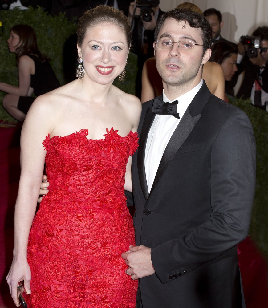 Chelsea Clinton;Marc Mezvinsky;<br>Schiaparelli and Prada Impossible Conversations Costume Institute Gala