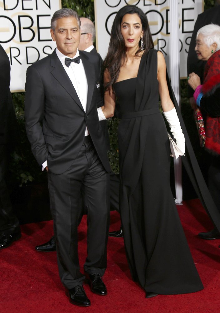George Clooney;Amal Alamuddin;<br>72nd Annual Golden Globe Awards - Arrivals