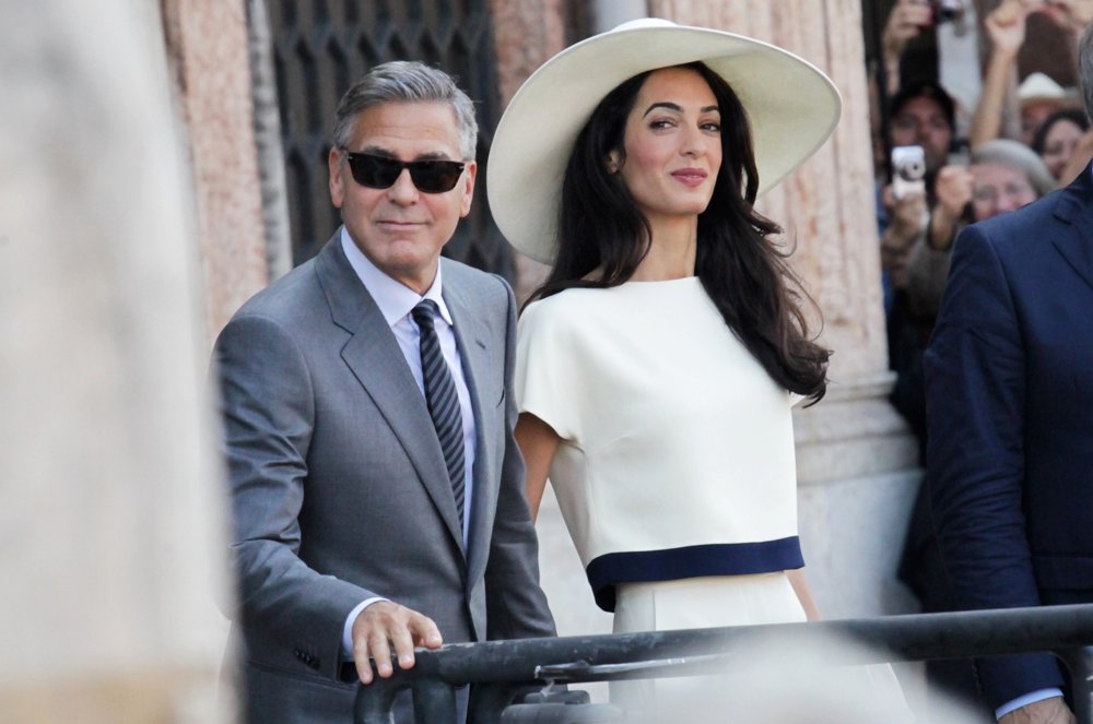 George Clooney;Amal Alamuddin;<br>George Clooney and Amal Alamuddin After Their Marriage Civil Ceremony