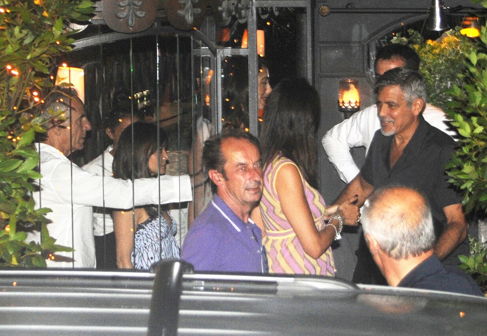George Clooney and Amal Alamuddin Go to Dinner