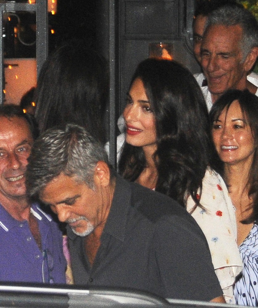George Clooney and Amal Alamuddin Go to Dinner