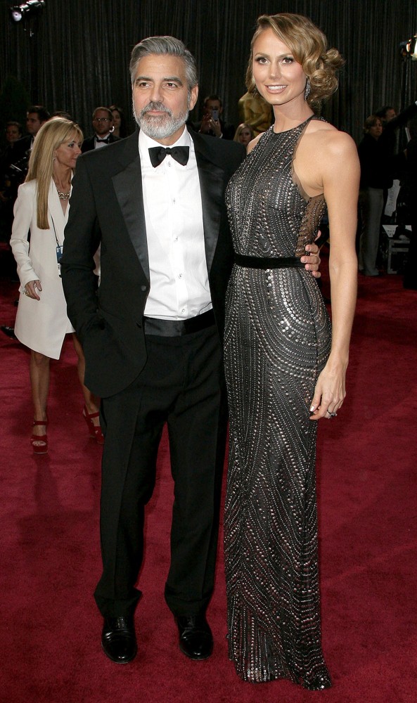 George Clooney;Stacy Keibler;<br>The 85th Annual Oscars - Red Carpet Arrivals