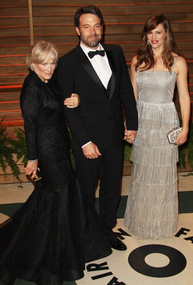 Glenn Close;Ben Affleck;Jennifer Garner;<br>2014 Vanity Fair Oscar Party