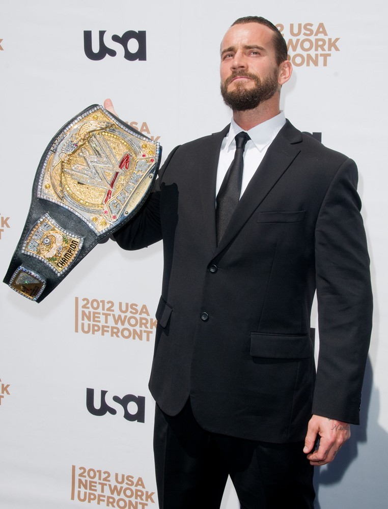 CM Punk;<br>The 2012 USA Network Upfront Presentation - Arrivals