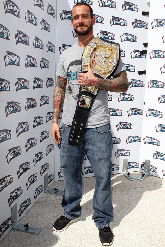 CM Punk;<br>The Press Conference for WrestleMania XXVIII