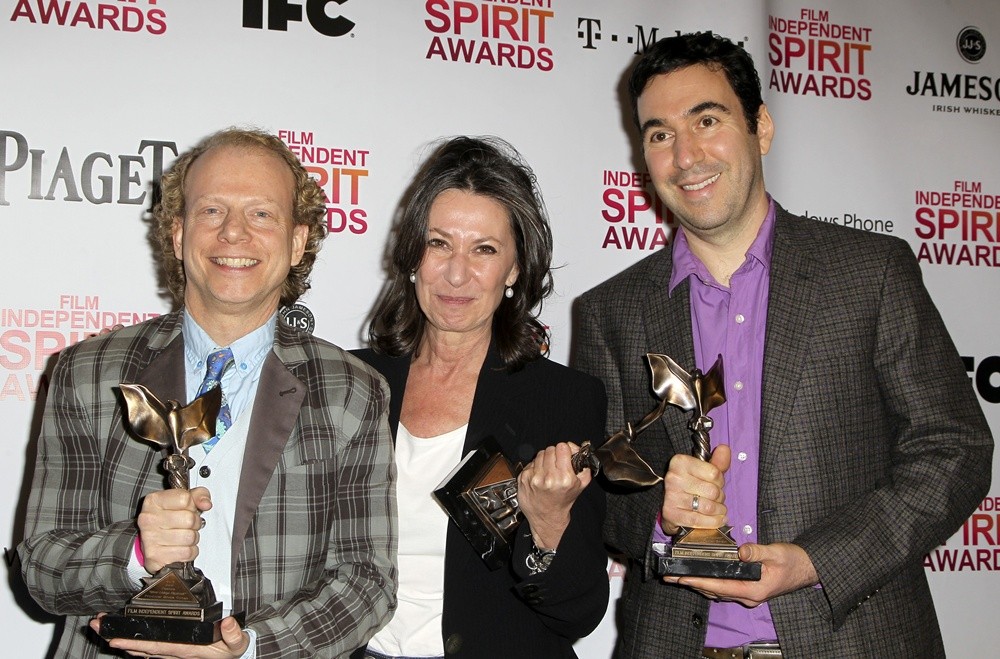 Bruce Cohen;Donna Gigliotti;Jonathan Gordon;<br>2013 Film Independent Spirit Awards - Press Room
