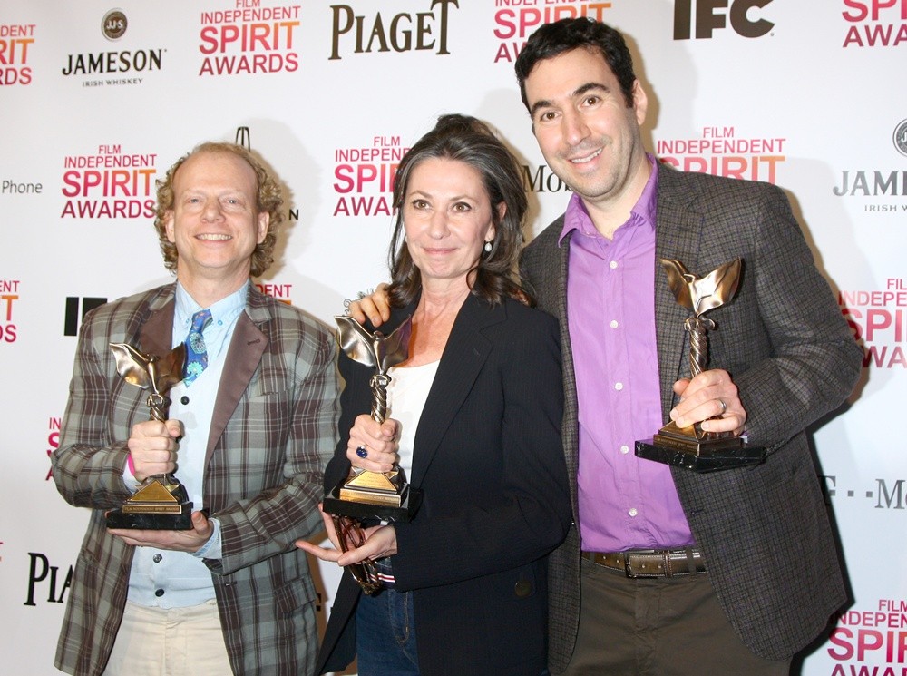 Bruce Cohen;Donna Gigliotti;Jonathan Gordon;<br>2013 Film Independent Spirit Awards - Press Room