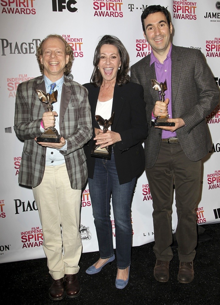 Bruce Cohen;Donna Gigliotti;Jonathan Gordon;<br>2013 Film Independent Spirit Awards - Press Room