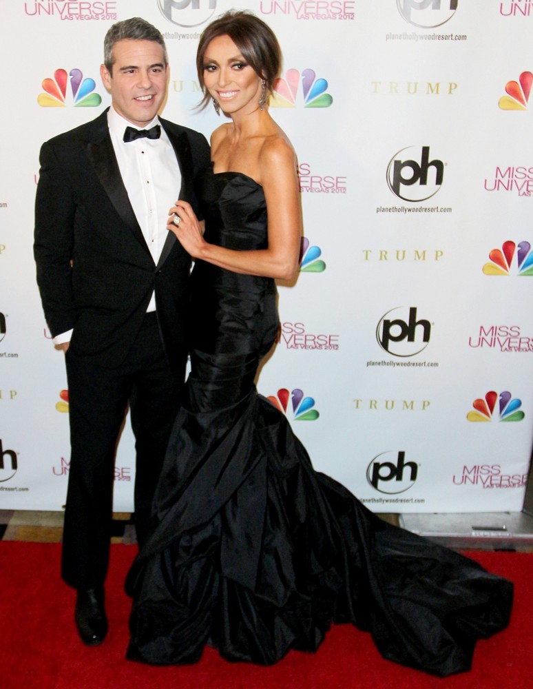 Andy Cohen;Giuliana Rancic;<br>2012 Miss Universe Pageant - Arrivals