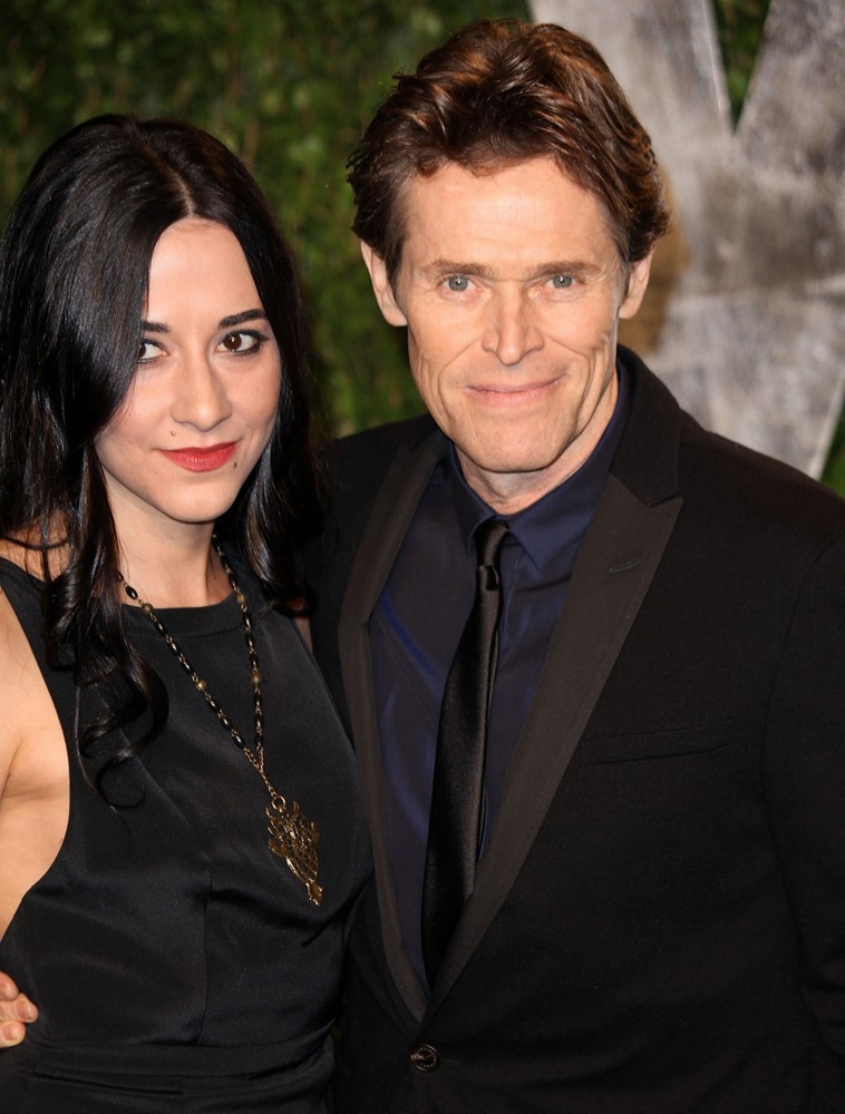 Giada Colagrande;Willem Dafoe;<br>2012 Vanity Fair Oscar Party - Arrivals