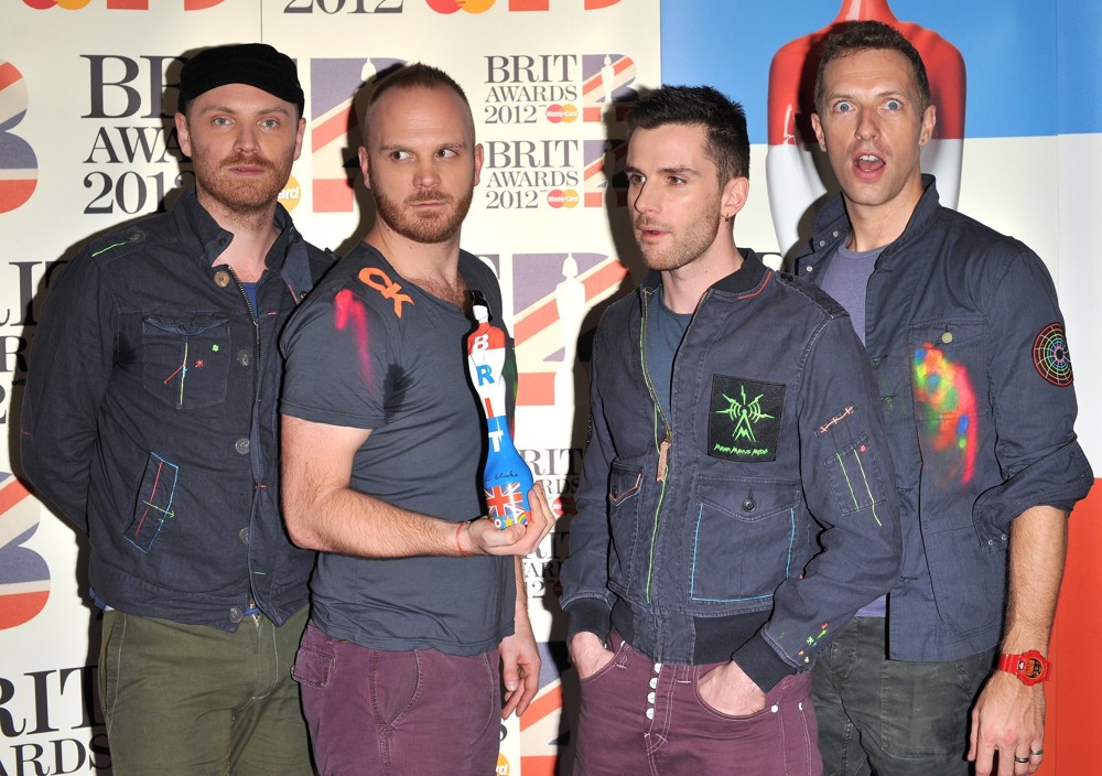 Coldplay;<br>The BRIT Awards 2012 - Winners Board