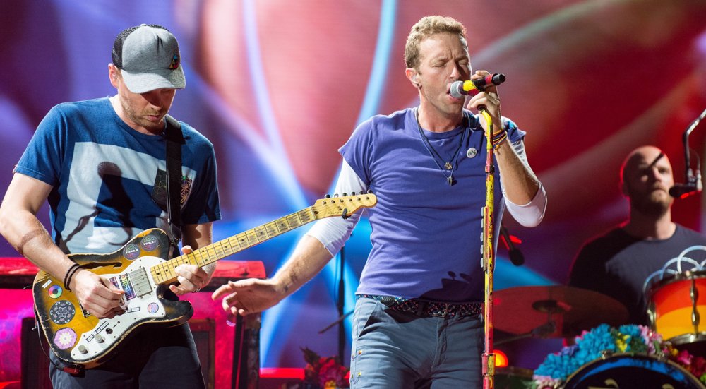 Jonny Buckland, Chris Martin, Will Champion, Coldplay<br>Coldplay Perform in Toronto