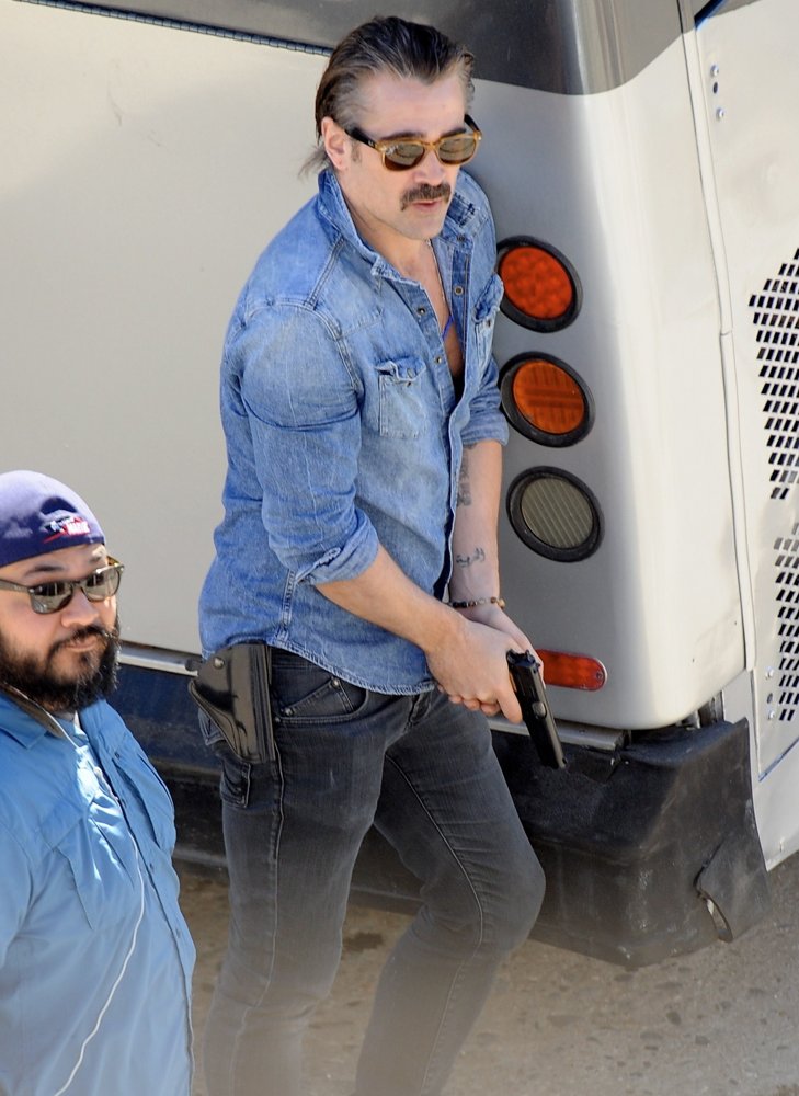 Colin Farrell;<br>Filming Season Two of True Detective