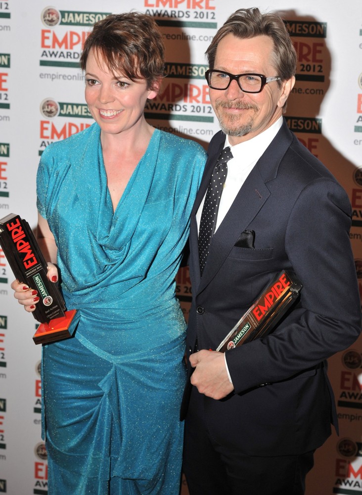 Olivia Colman;Gary Oldman;<br>The Empire Film Awards 2012 - Press Room