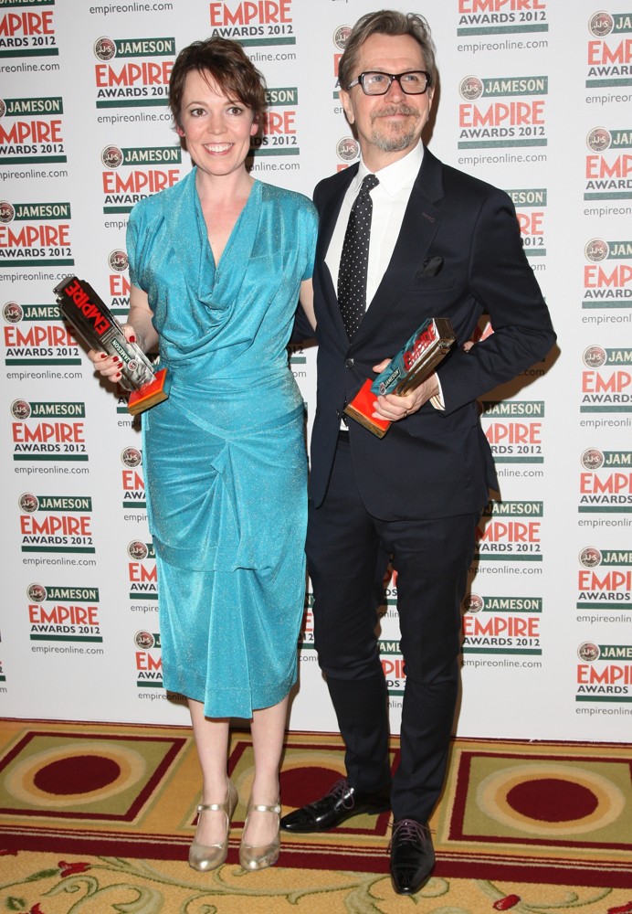 Olivia Colman;Gary Oldman;<br>The Empire Film Awards 2012 - Press Room