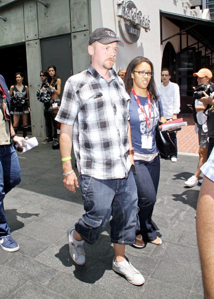 Simon Pegg;<br>Out and About at Comic-Con 2010 - Day 3