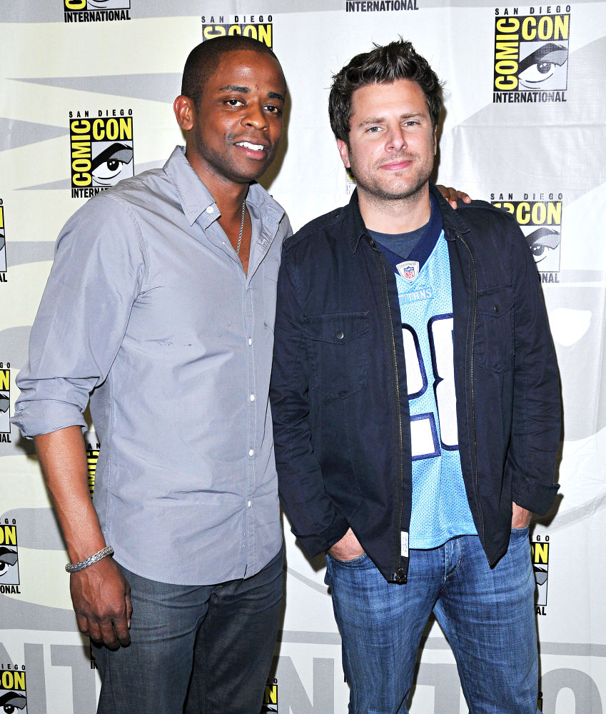 Dulle Hill;James Roday;<br>Comic Con 2010 - Day 1 - 'Psych' Photocall