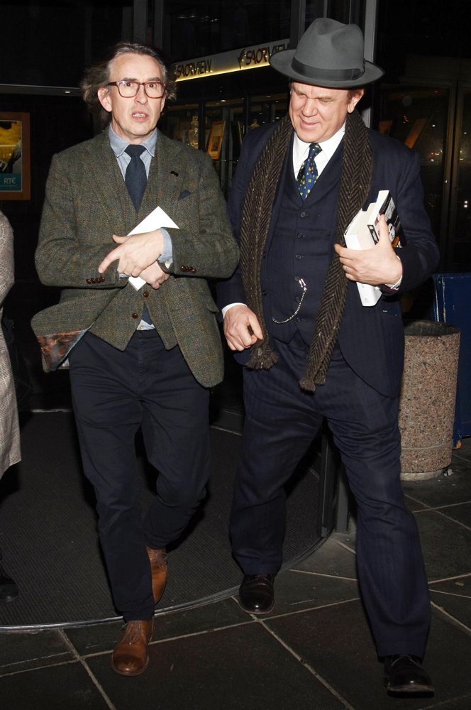 Steve Coogan and John C. Reilly Arrive at RTE Studios for The Late Late Show
