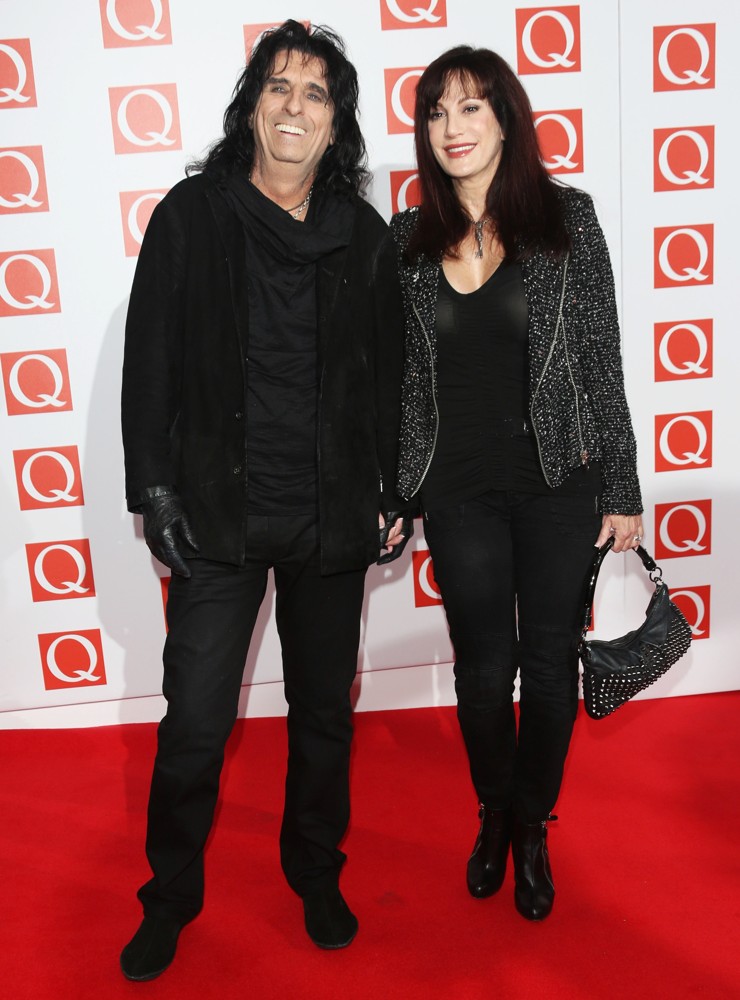 Alice Cooper;Sheryl Goddard;<br>The Q Awards 2012 - Arrivals
