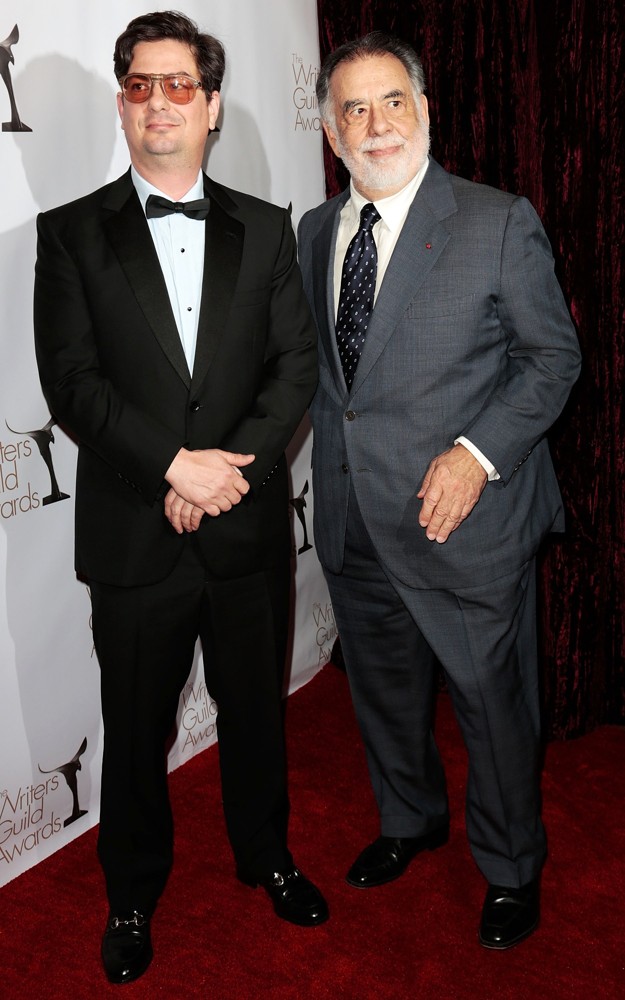 Roman Coppola;Francis Ford Coppola;<br>2013 Writers Guild Awards - Arrivals