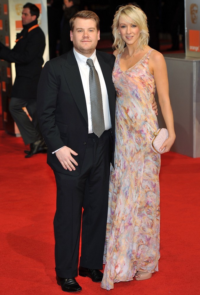 James Corden;Julia Carey;<br>Orange British Academy Film Awards 2012 - Arrivals