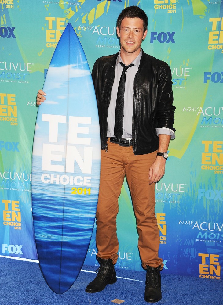 Cory Monteith;<br>2011 Teen Choice Awards