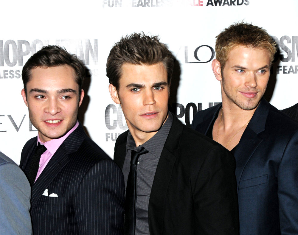 Ed Westwick;Paul Wesley;Kellan Lutz;<br>Cosmopolitan Magazine's Fun Fearless Males of 2010