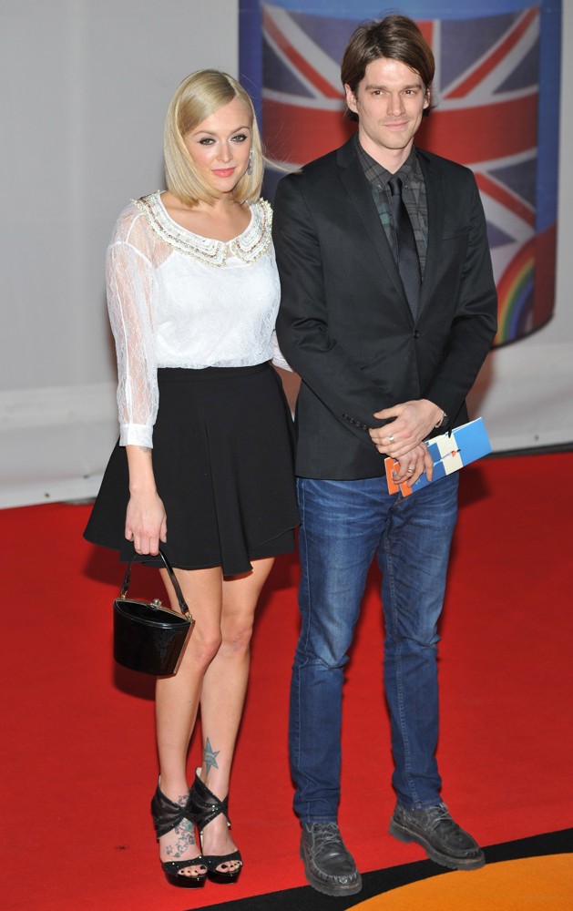 Fearne Cotton;Jesse Wood;<br>The BRIT Awards 2012 - Arrivals
