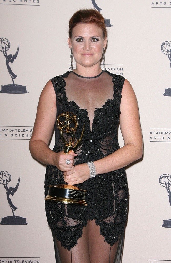 Courtney Webster;<br>2013 Primetime Creative Arts Emmy Awards - Press Room