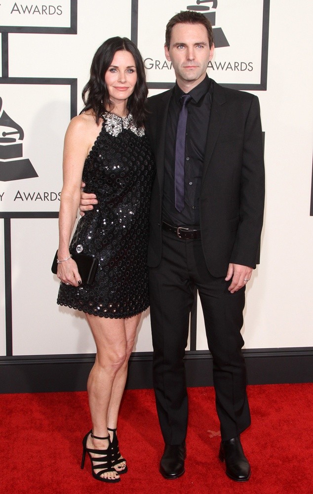 Courteney Cox;Johnny McDaid;<br>57th Annual GRAMMY Awards - Arrivals