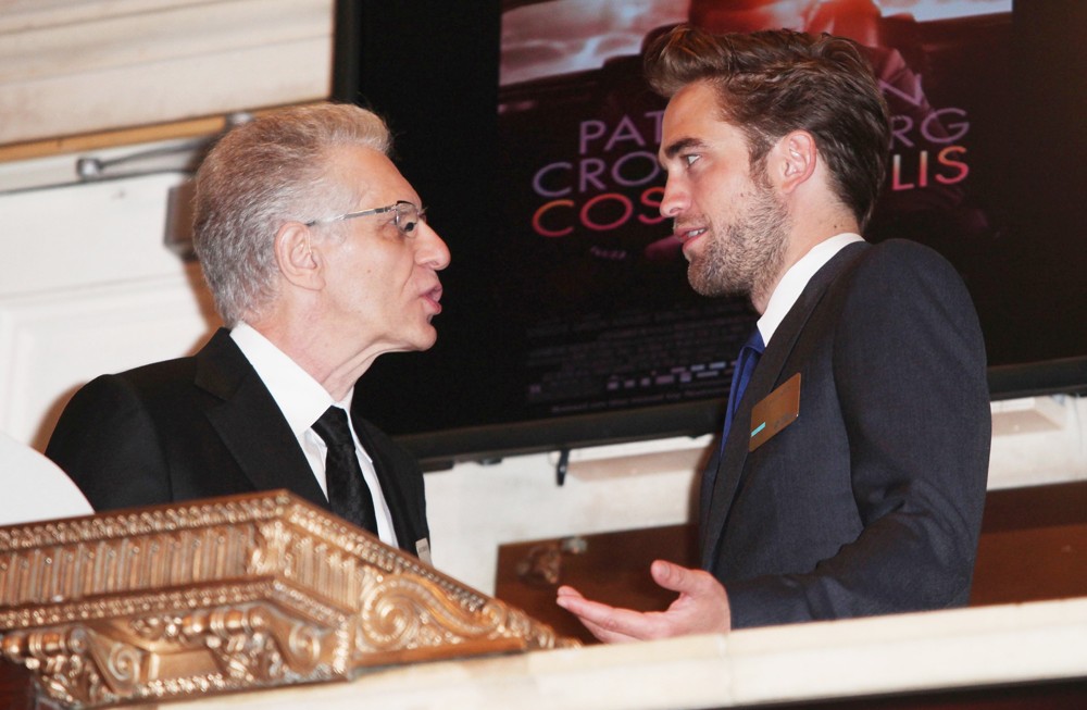 David Cronenberg and Robert Pattinson Visit The New York Stock Exchange to Ring The Opening Bell