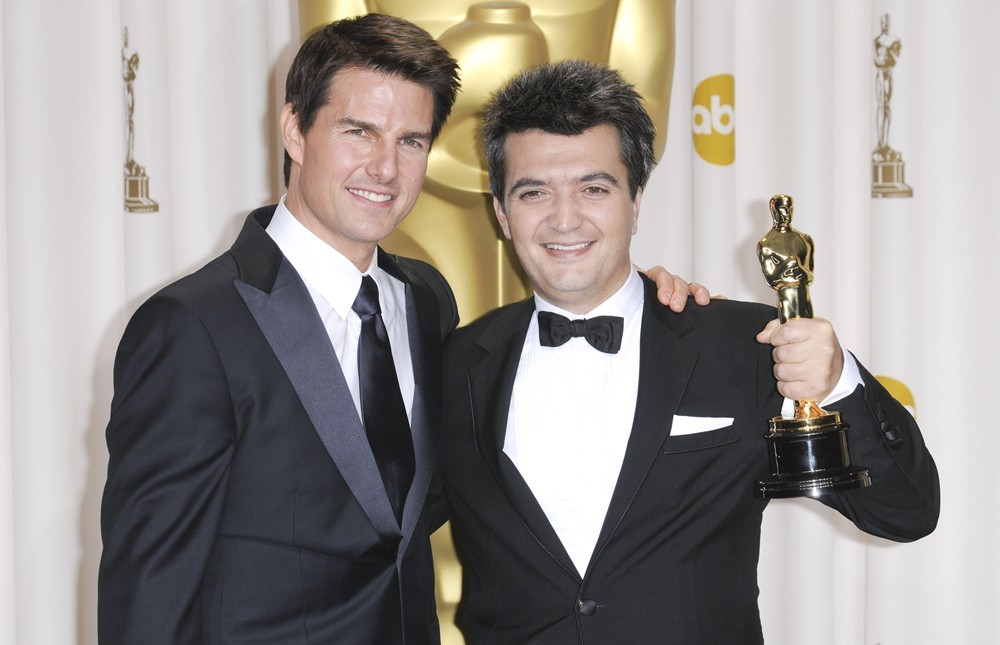 Tom Cruise;Thomas Langmann;<br>84th Annual Academy Awards - Press Room