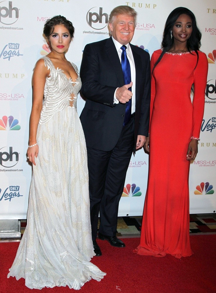 Olivia Culpo;Donald Trump;Nana Meriwether;<br>2013 Miss USA Pageant - Arrivals